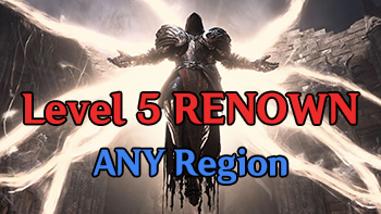Any Region To Level 5 Renown Boost, Price Per Region